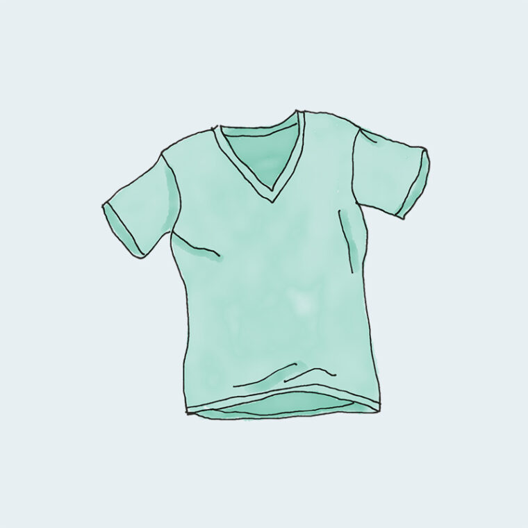 تی شرت یقه وی - Image 2